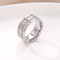 Layla Double Row Eternity Ring - Silver