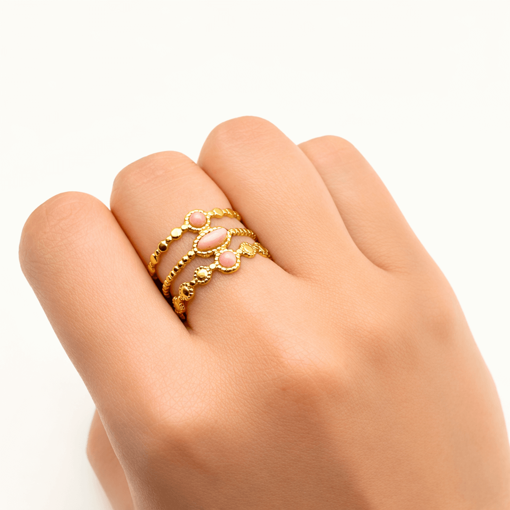 Aurora Pink Vintage Ring