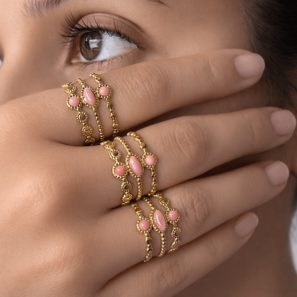 Aurora Pink Vintage Ring