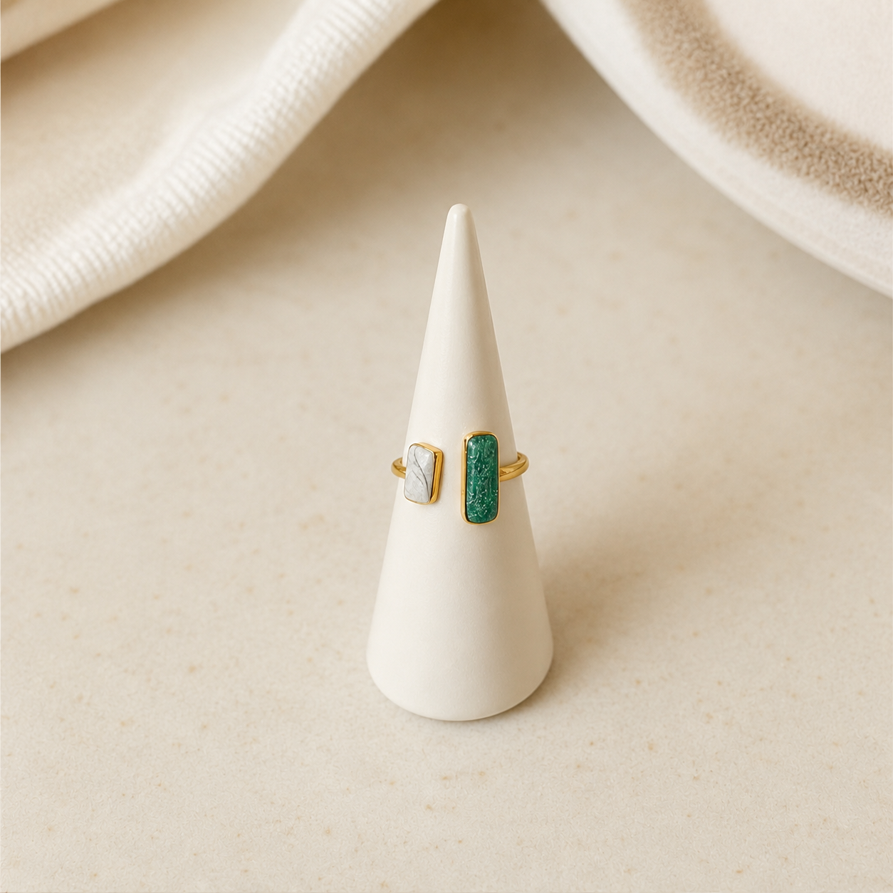 Aurora Geometric Open Ring