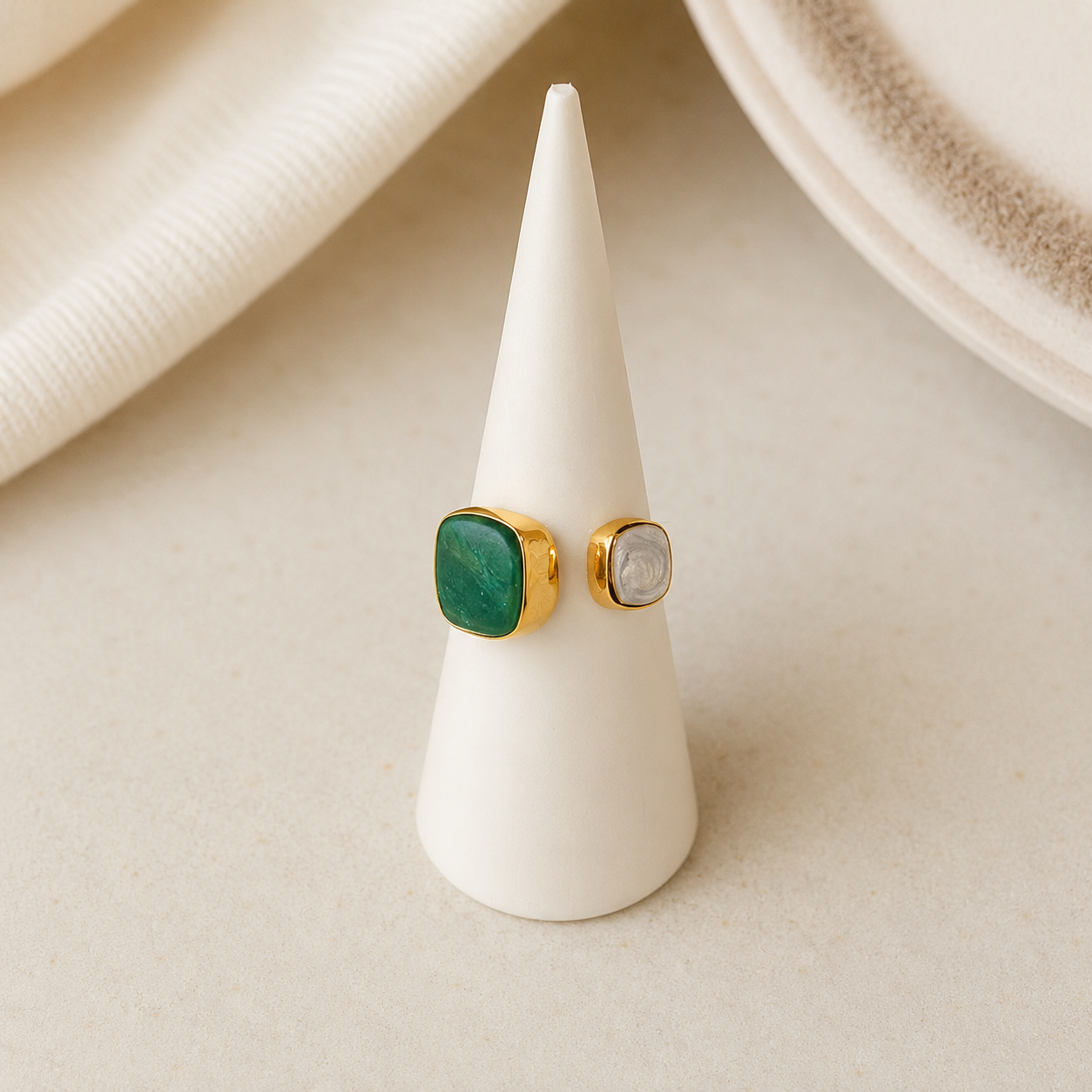 Aurora Geometric Open Ring