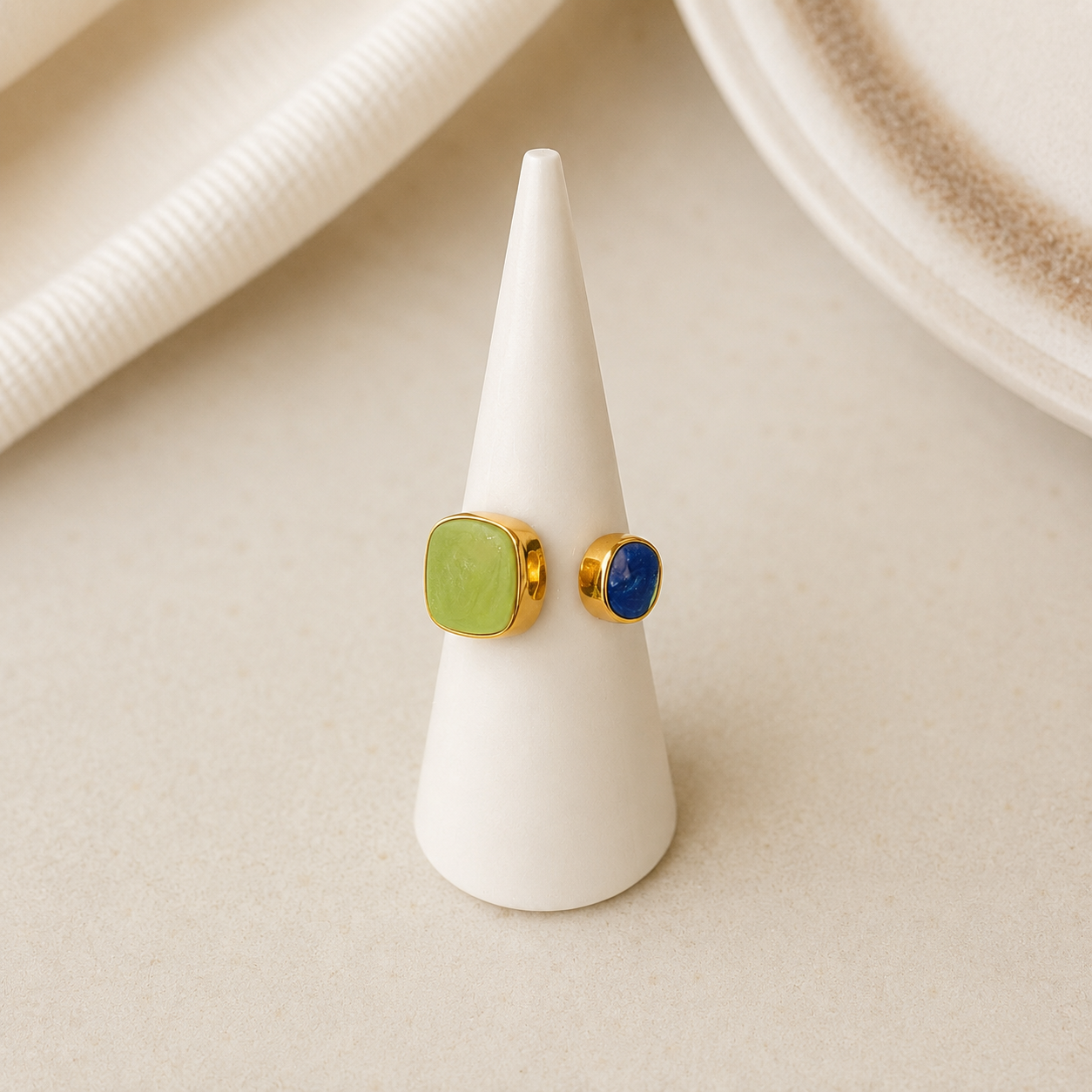 Aurora Geometric Open Ring