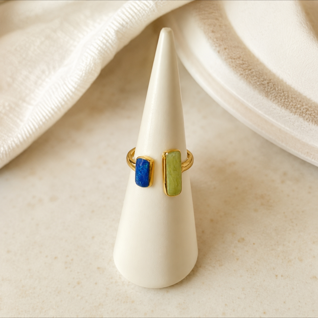 Aurora Geometric Open Ring