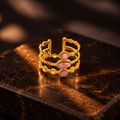Aurora Pink Vintage Ring