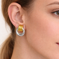 Aura Two Tone Knotted Stud