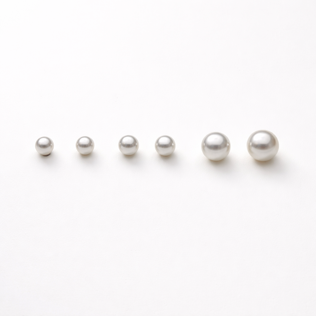 Aura Classic Silver Pearl Studs