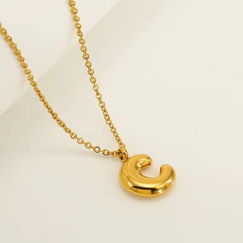 Layla Bubble Letter Pendant