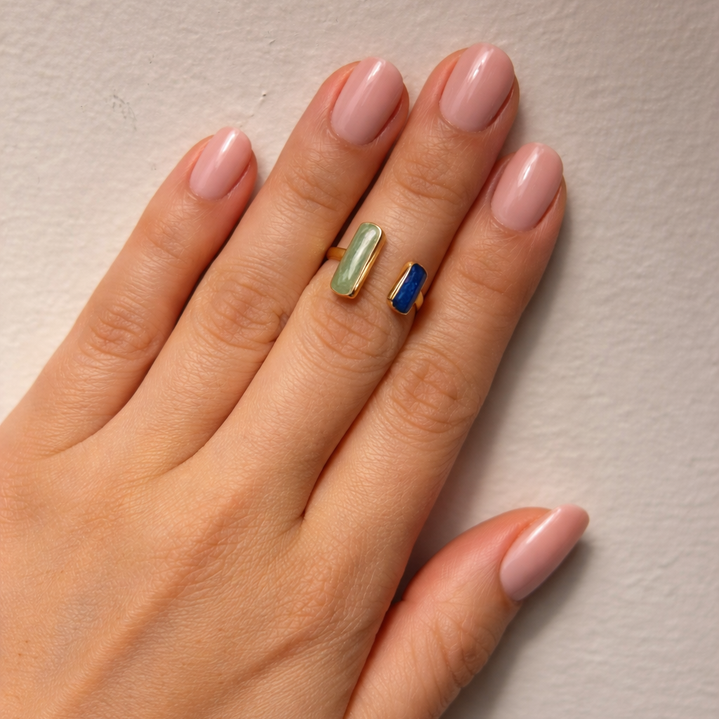 Aurora Geometric Open Ring