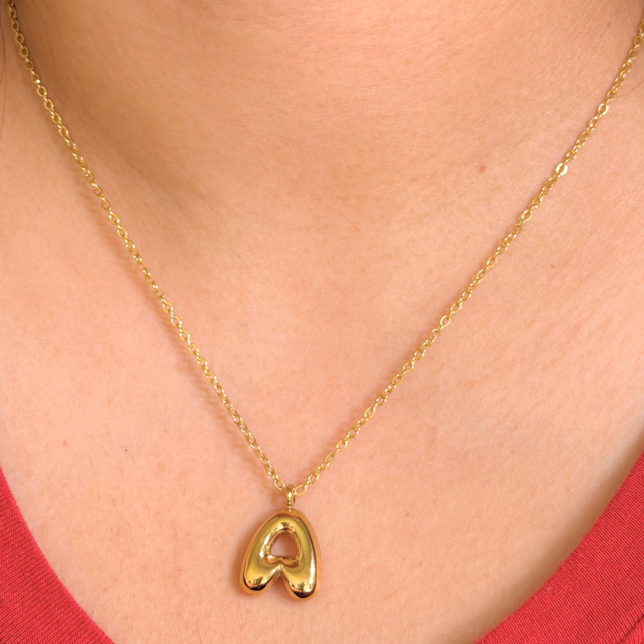 Layla Bubble Letter Necklace
