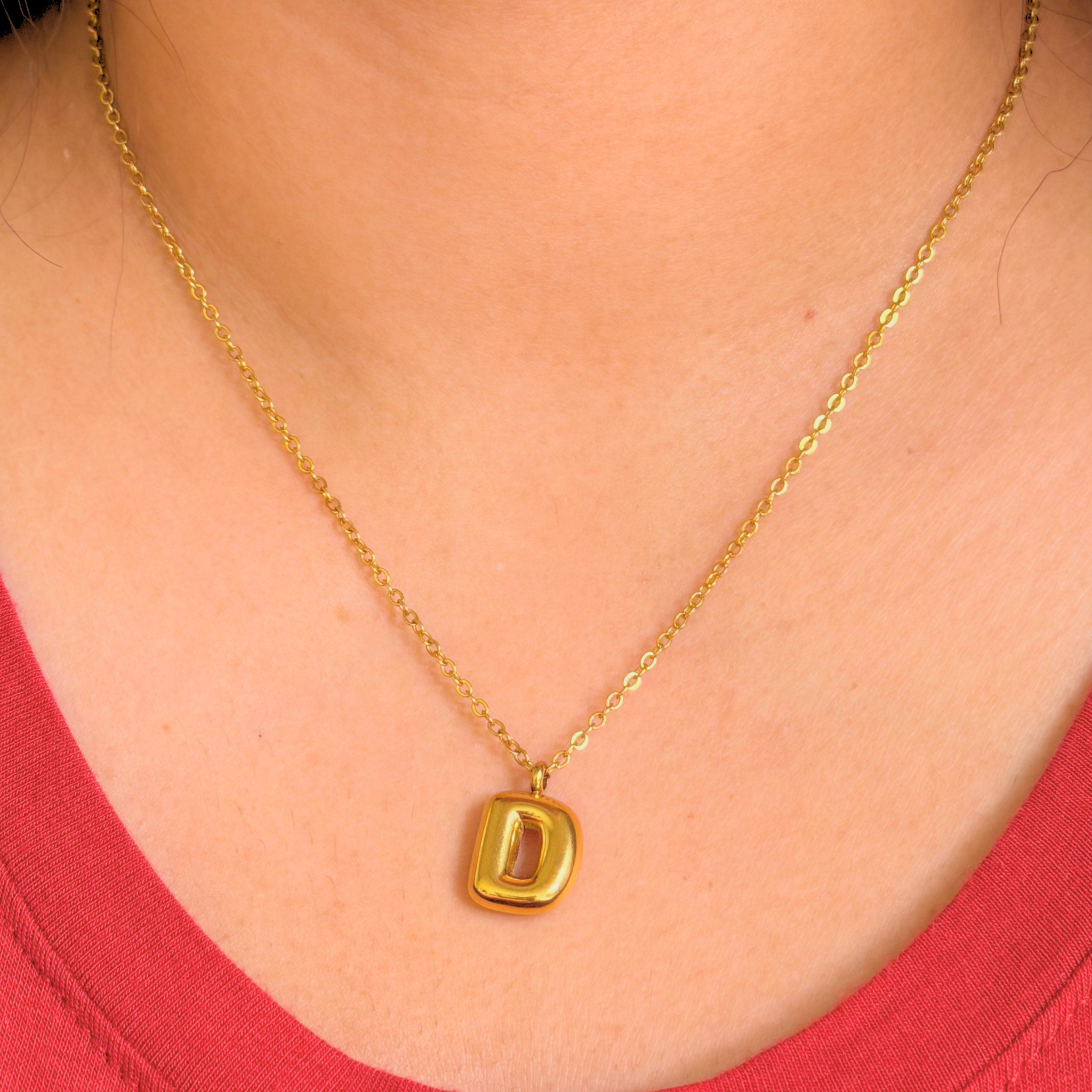 Layla Bubble Letter Necklace