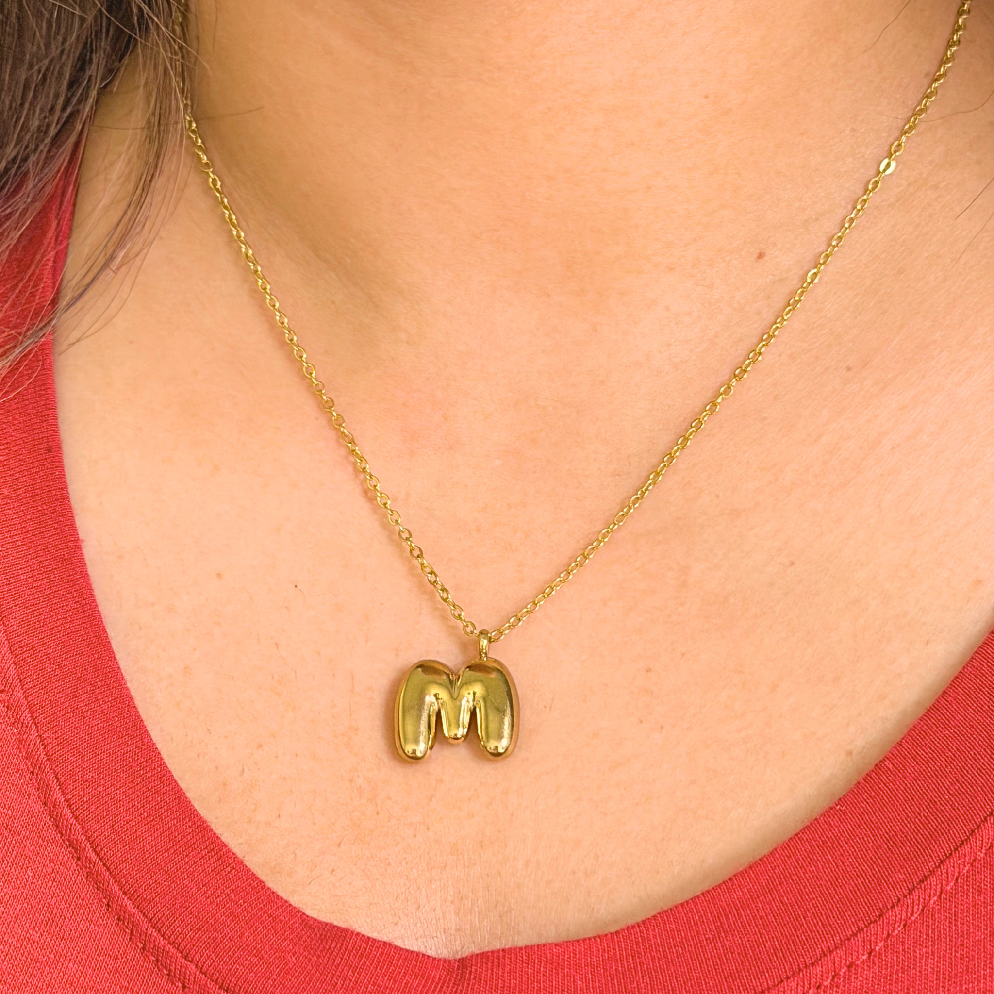 Layla Bubble Letter Necklace
