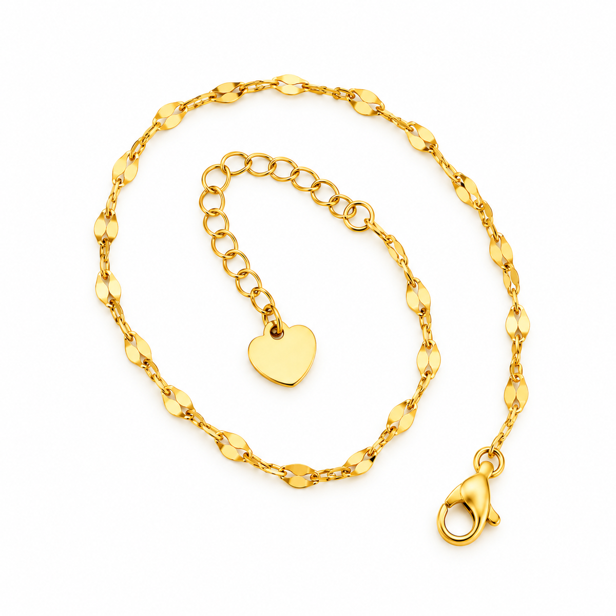 Gold anklet chain