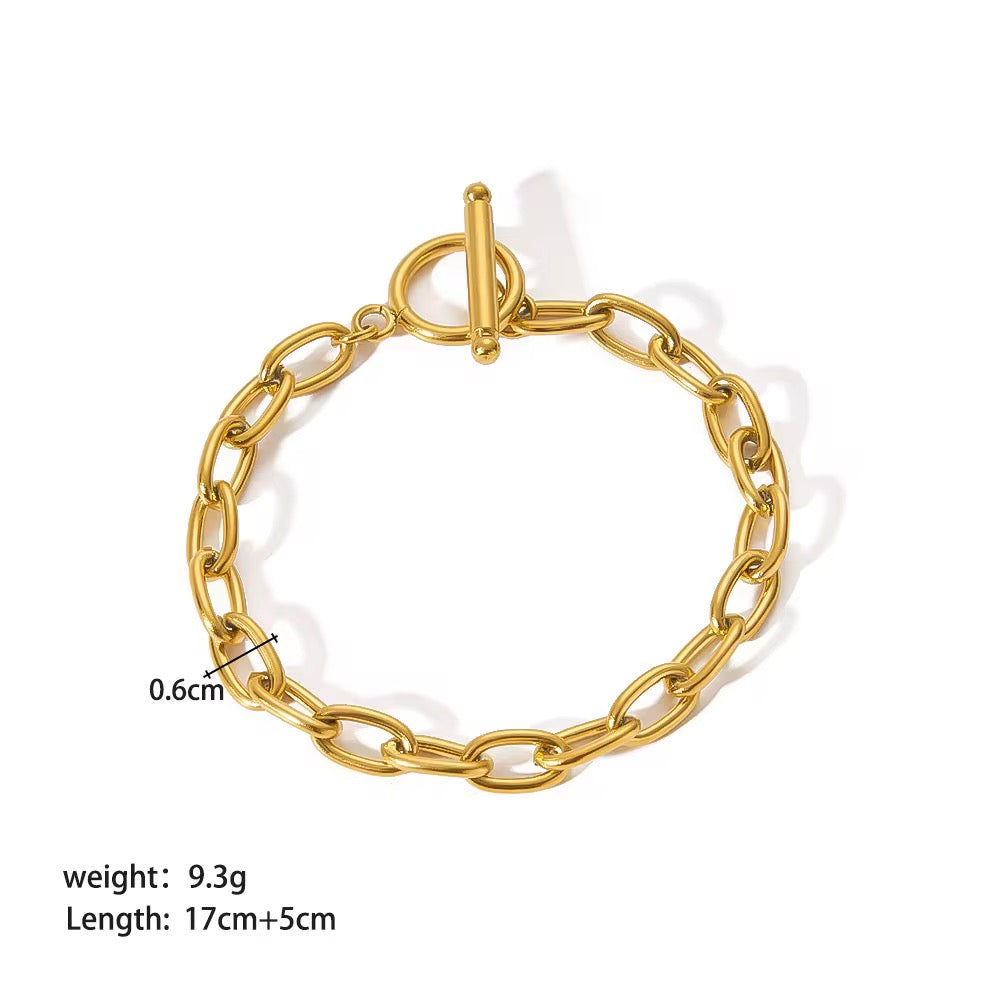 Aurora Oval Link Bracelet