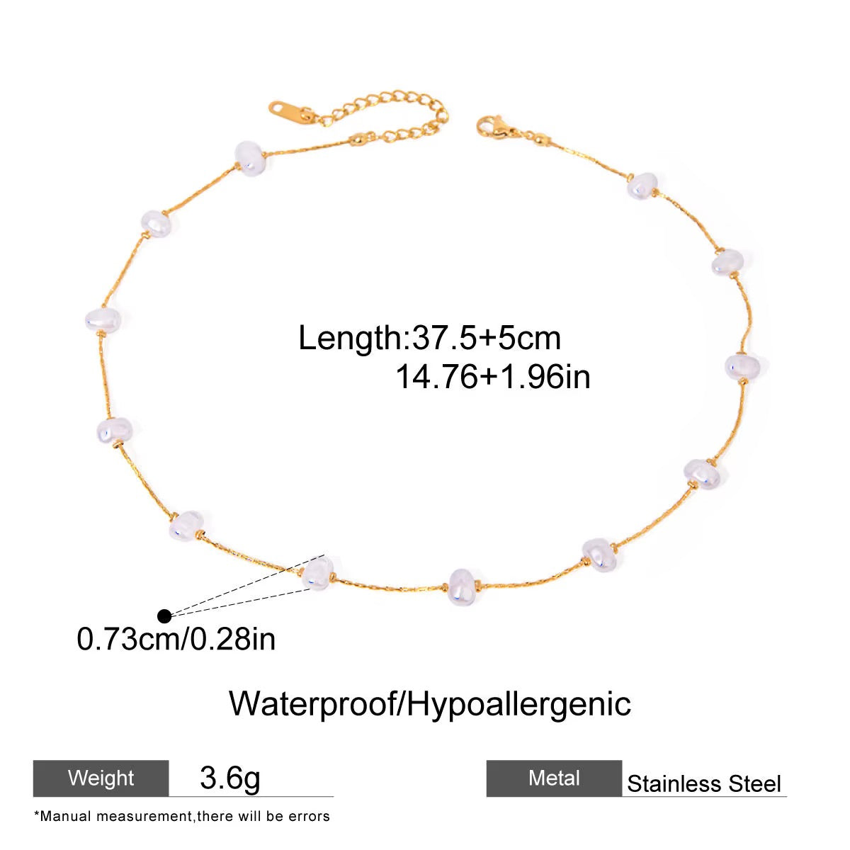 Talia Petite Pearl Necklace & Bracelet - Diyaana