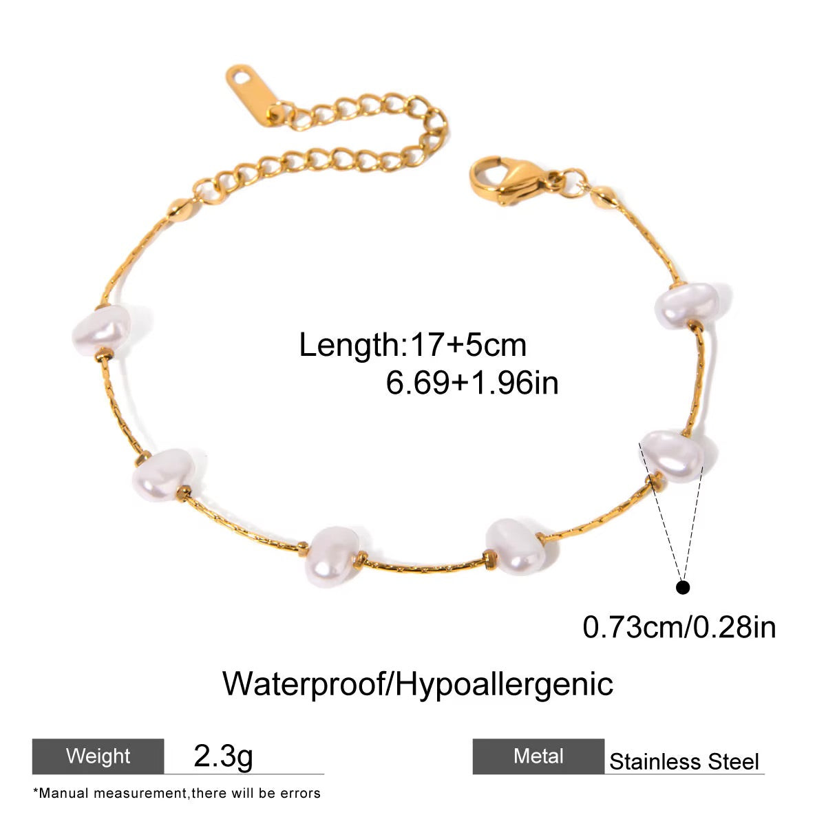Talia Petite Pearl Necklace & Bracelet - Diyaana