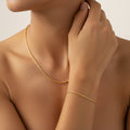 Talia S Link Chain & Bracelet - Diyaana
